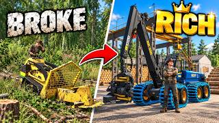 I Went From BROKE to a MEGA FARM… But the Forest Fought Back! | FS25