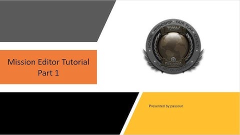 DCS Mission Editor Tutorial Part 1