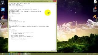 My vpython program