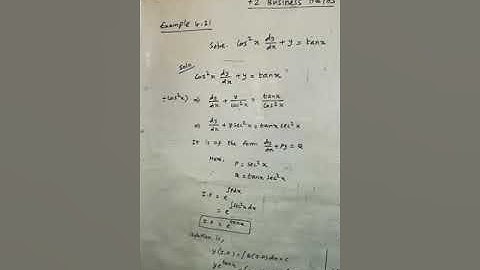12th business maths - Example 4.21
