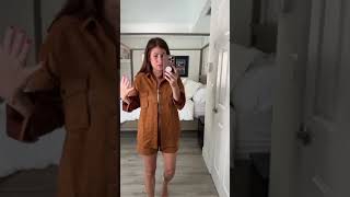 Celebrity Womens Fall Fashion 2023 Two Piece Outfits Tracksuit Suede Long Sleeve ShirtJacket And Shorts Set Net Worth