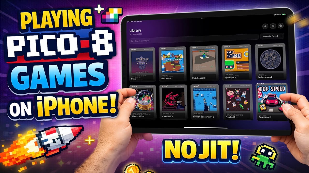 How to Play PICO-8 Games on iPhone without JIT or Jailbreak(2026)