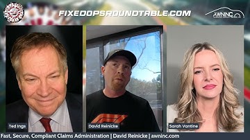 David Reinicke, Automotive Warranty Network w Sarah Vantine & Ted Ings at the Fixed Ops Roundtable