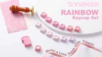YUNZII Rainbow Keycap Set