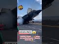 CARRIER CRASH! ⚓🔥 Fighter Jet Landing Disaster — Massive Deck Fire! 😱✈️ #accident #fighterjet #war