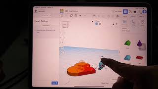Tinker CAD- How to design a heart button.