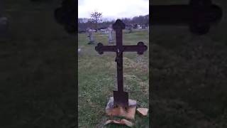 love these tombstones at haunted cemetery