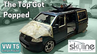 We Got a Pop Top Fitted! VW T5 Camper Project