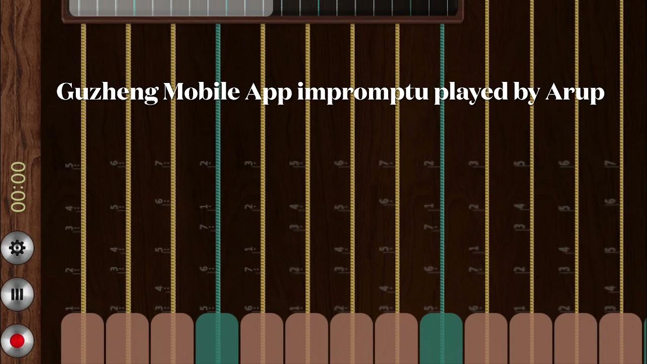 Guzheng Instrument Mobile App played impromptu 1 by Arup Paul YouTube