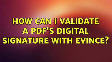 Ubuntu: How can I validate a pdf