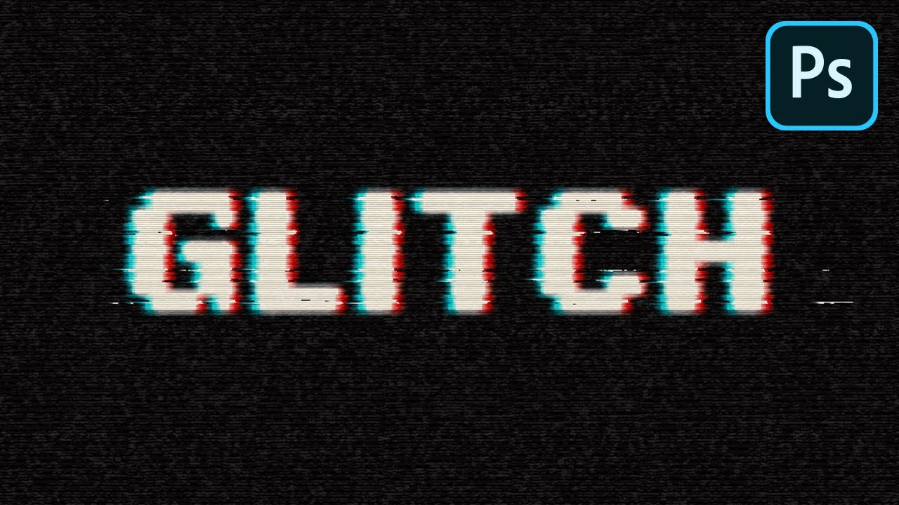 Free Digital Glitch Text Effect (PSD)