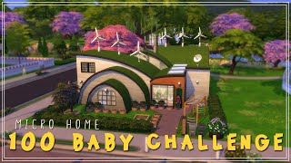 100 Baby Challenge “Micro” Home | The Sims 4 Speed Build | No CC