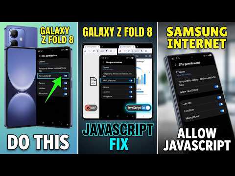 Samsung Galaxy Z Fold 8 UltraのSamsung InternetブラウザでJavaScriptをオン/オフにする方法