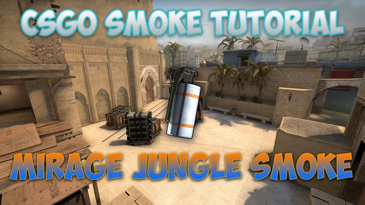 CS:GO Mirage A Site Jungle Smoke Tutorial - YouTube