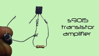 Simple S9015 Transistor Audio Amplifier