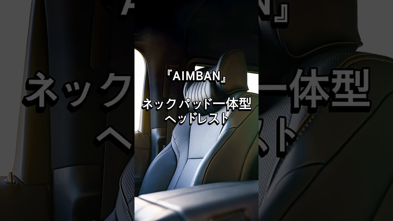 AIMBANネックパッド一体型ヘッドレストモニター当選（トヨタ