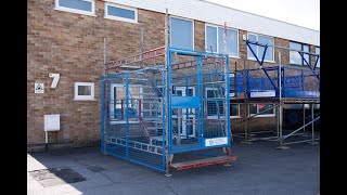 STAY-SAFE -  Stair Tower Security Enclosure with Key Pad and Self Closer