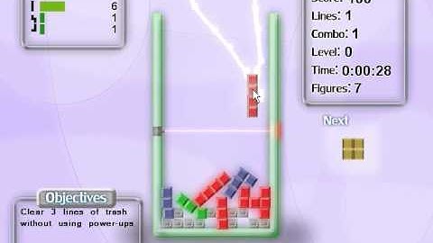 Playing Phystris - a physics based tetris-like game