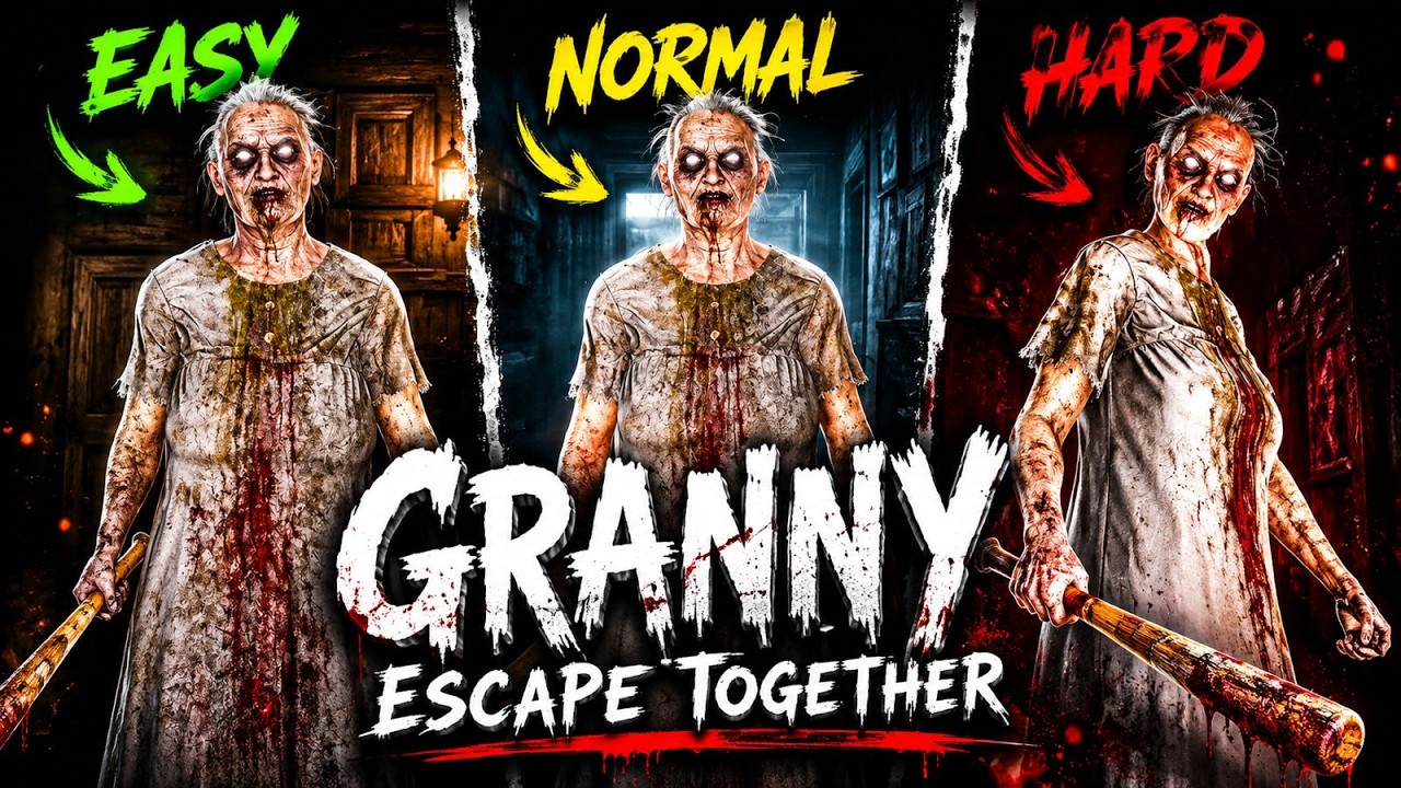 Can You Survive HARD Mode in Granny Escape Together?🧟‍♀️#granny