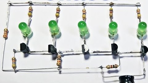Led Chaser Using Ic555 Bc547 Transistor & More Components.