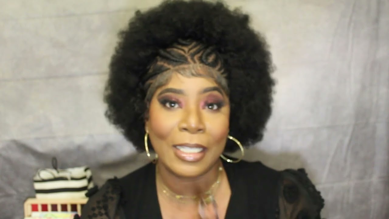 Protea Cornrow braided Afro Lace Front Wig Review with Baby Hair  Amazon Wig
