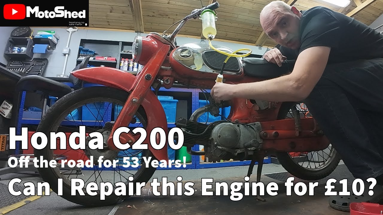 Honda C200 сломалась 53 года назад! Можно ли её починить за 10 фунтов?