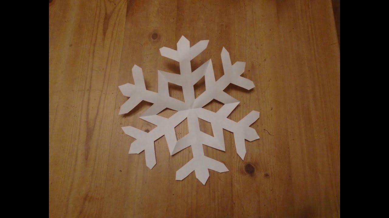 Paper MINI SNOWFLAKE tutorial - Paper SNOWFLAKES - DIY 