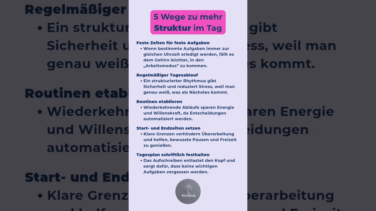 5 einfache Wege zu mehr Struktur im Alltag – So organisierst du deinen Tag effektiv 