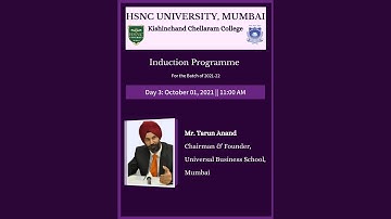 Induction Programme 2021 | Day 3 | Speaker: Mr. Tarun Anand