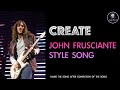 With your inspiration, create John Frusciante Style Songs No.8