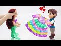 DIY BABY DOLL DRESS: Disney Princess Ariel Rainbow Dresses