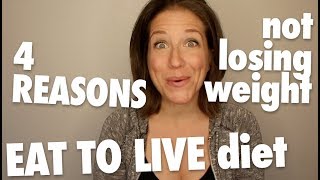 There are a lot of reasons you may not be losing weight while on the
eat to live nutritarian diet and lifestyle i break down 4 them that
encounter i...