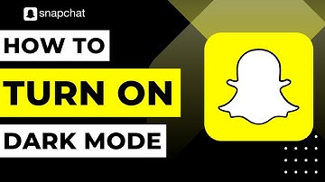 How to Turn on Dark Mode on Snapchat !