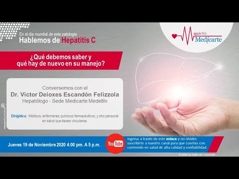 Hablemos de Hepatitis C: ¿Qué debemos saber y qué hay de nuevo en su manejo?