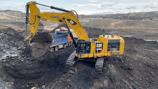 Caterpillar 6015B Excavator Loading Trucks - Sotiriadis Mining Works