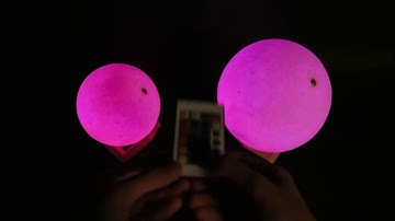 3D Светильник, лампа, ночник Луна, 16 оттенков.