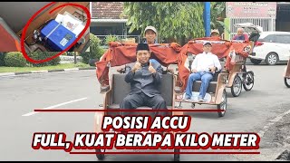 MEMBEDAH BECAK LISTRIK DI REMBANG, BANTUAN PRESIDEN PRABOWO| KALAU HUJAN AMAN ??