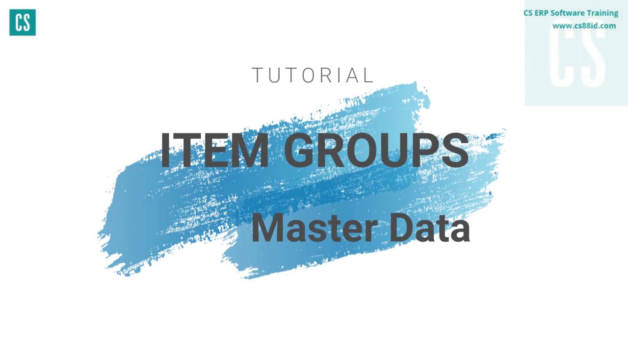 Master Item Group