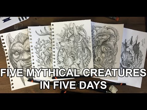 drawing mythical creatures  Mythical creatures drawings Animal drawings  sketches Mythical creatures