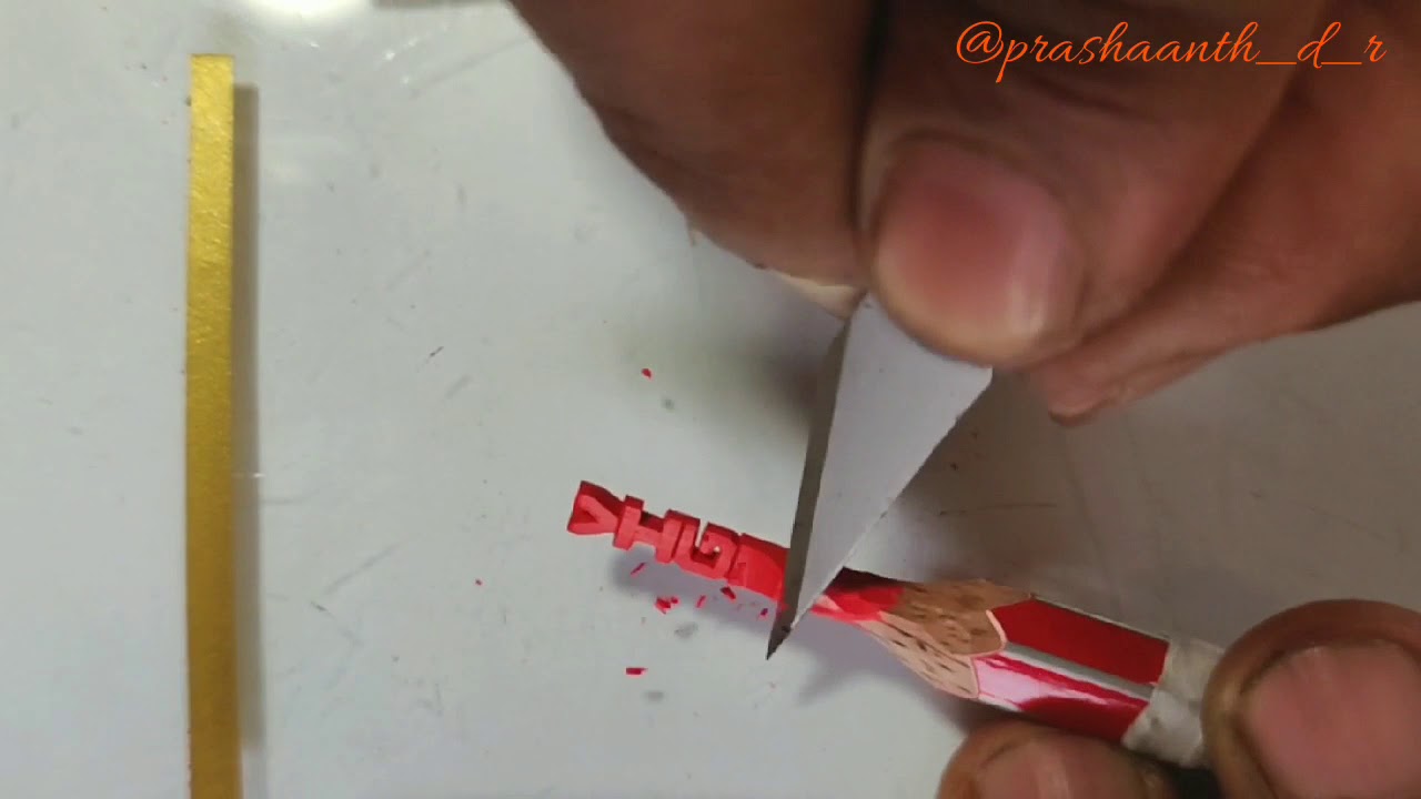 Featured image of post Pencil Carving Names : There are a handful of skilled artists who are is it truly possible to create miniature carvings in pencil lead?