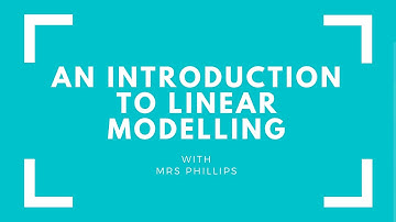 An Introduction to Linear Modelling