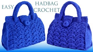 Bolso A Crochet Punto 3D En Relieve Tejido Con Ganchillo Fácil
