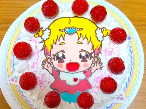 キャラケーキの作り方 ヒミツのここたま ライチ リクエストケーキ Youtube