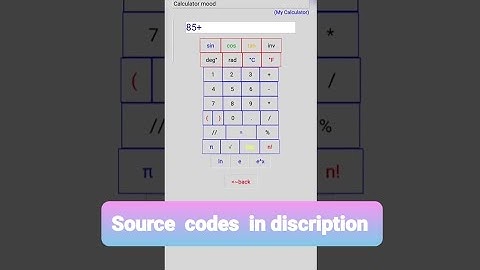 Making calculator python tkinter GUI Short | android | #codeforprogress