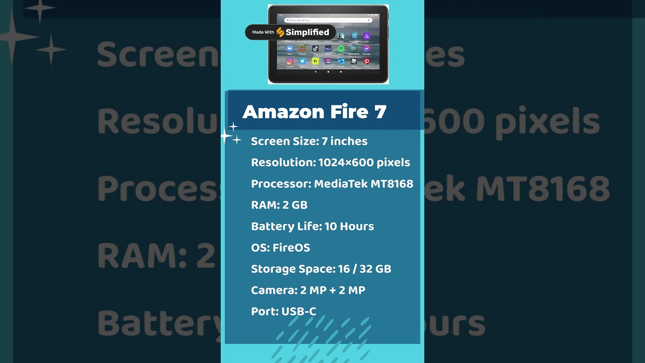 Amazon Fire 7 Studio specs