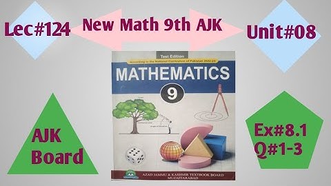 Wiskunde 9e klas – Unit 8 (Logica) | Oefening 8.1 opgelost | AJK Board Nieuwe syllabus 2025 Q 1-3