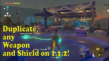 Easiest Duplication Glitch 1.1.2  Patch. Dupe Any Weapon and Shield in Zelda Tears of the Kingdom