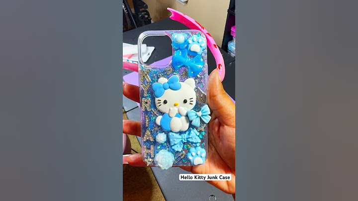 Hello Kitty Junk Case #asmrvideo #smartphone #nails #junkcase #hellokitty #iphone13 #blingnails