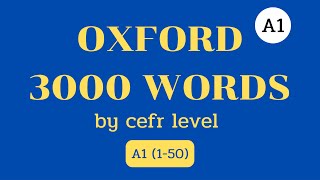 Oxford​ 3000 Words 📚 Level A1 (1-50)​ มี Part of Speech และ ตัวอย่างประโยค