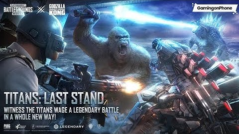 PUBG MOBILE GAMEPLAY NEW UPDATE GODZILLA VS KONG | TITANS LAST STAND | #PUBG #PUBGMOBILE #GODZILLA
